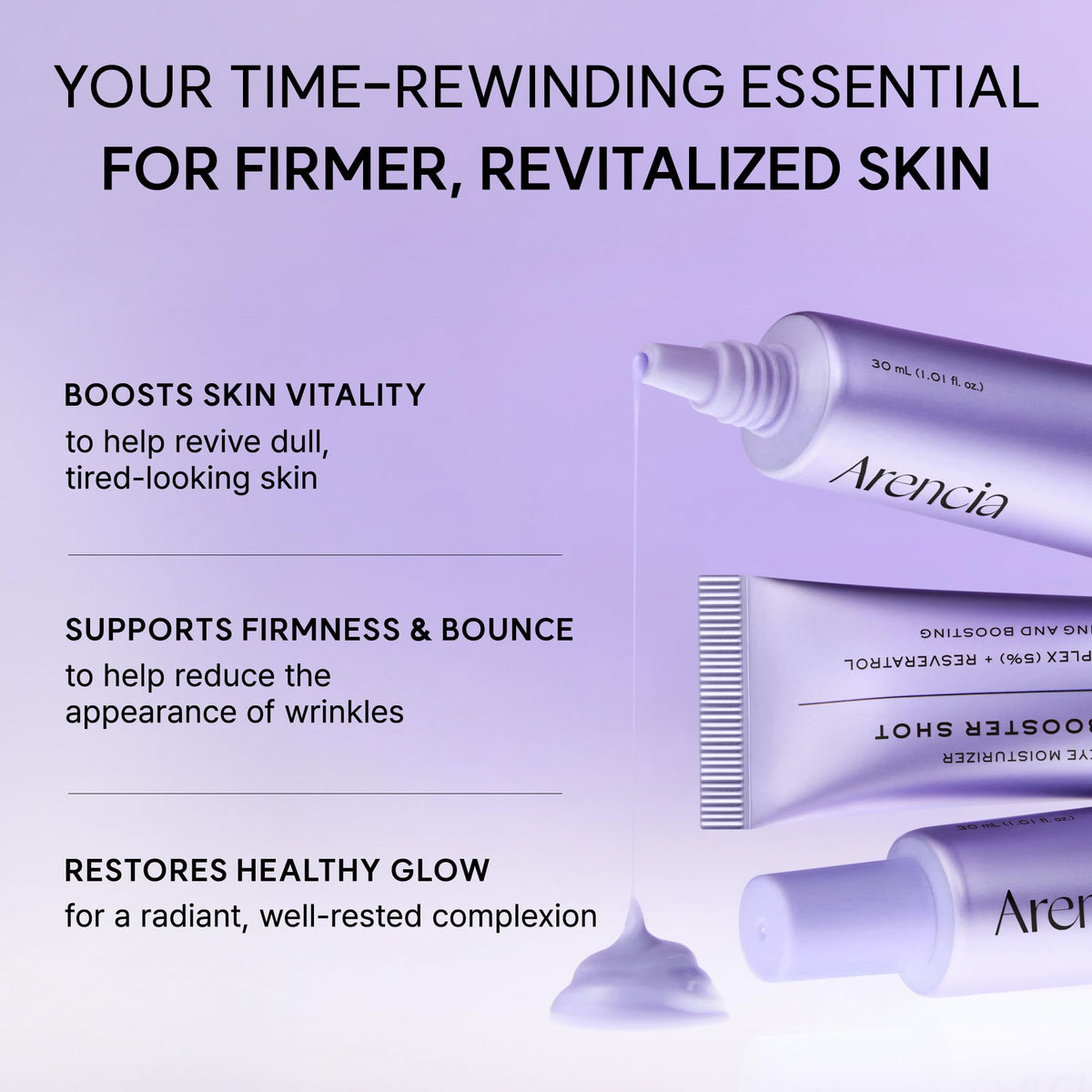 Arencia TXA Booster Shot Serum with 5% Tranexamic Acid & Peptides, Skin Tone Balancing & Hydration Support, Lightweight Daily Skincare, 30 mL / 1.01 fl. oz.