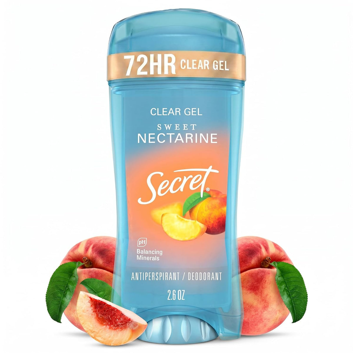 Secret Fresh Antiperspirant Deodorant for Women, 72hr Breathable Sweat & Odor Protection, Instant Freshness & Gentle, PH Balancing Minerals, Clear Gel, Relaxing Lavender Scent, 2.6 oz