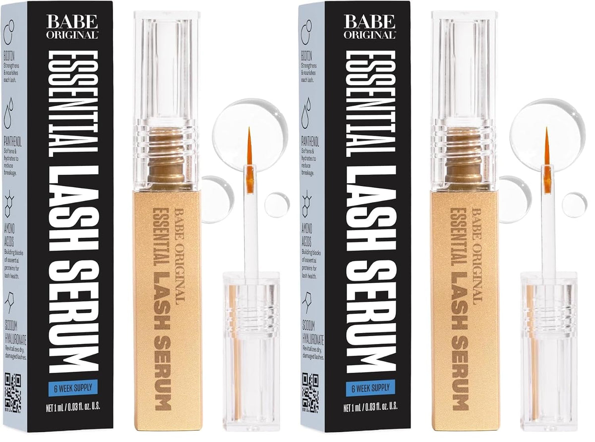 Babe Original Lash Serum - Fuller & Longer Looking Eyelashes, Advanced Lash Enhancing Treatment for Natural Lashes, Extensions & Eyebrows, Vegan & Cruelty-Free
