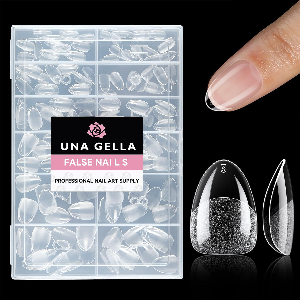 UNA GELLA 20ml*2PCS Nail Glue Remover for Press on, Multi-Functional Pinpoint Glue Remover Fast Removal Gentle Non-Acetone with Crystal Sticks for Nails Polish False Acrylic Nail Tips Home DIY