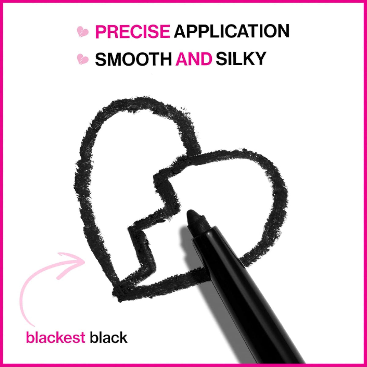 wet n wild Mega Last Breakup Proof Waterproof Retractable Gel Eyeliner - Ultra Pigmented 16-Hour Long Wear, Smudge Proof Satin Finish Formula, Cruelty-Free & Vegan - Charcoal