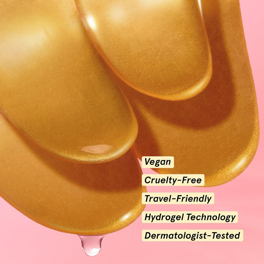 grace & stella Award Winning Eye Patches for Puffy Eyes - Birthday Gifts for Women - Under Eye Mask for Dark Circles and Undereye Bags - Gifts for Mom - Vegan Cruelty-Free Self Care (24 Pairs, Gold)