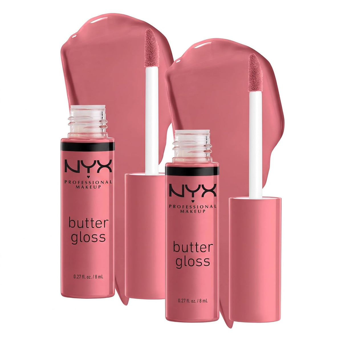 NYX PROFESSIONAL MAKEUP Butter Gloss, Non-Sticky Lip Gloss - Sugar Glass ,Clear