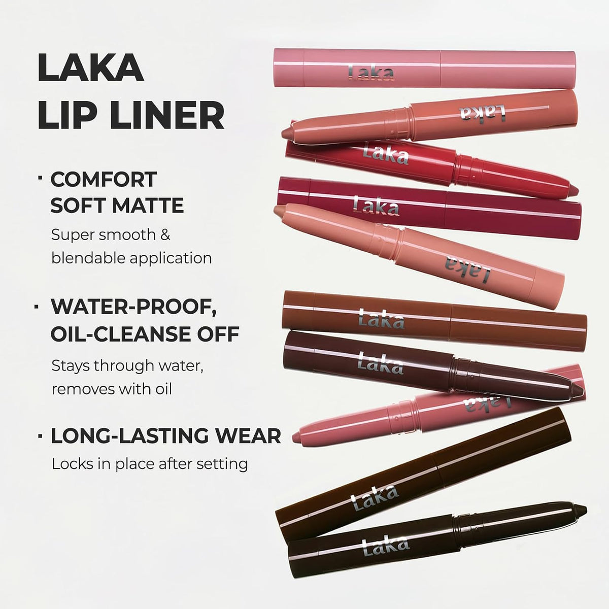 Laka Lip Liner - Creamy Matte Lip Contour | #02 Suede Pink