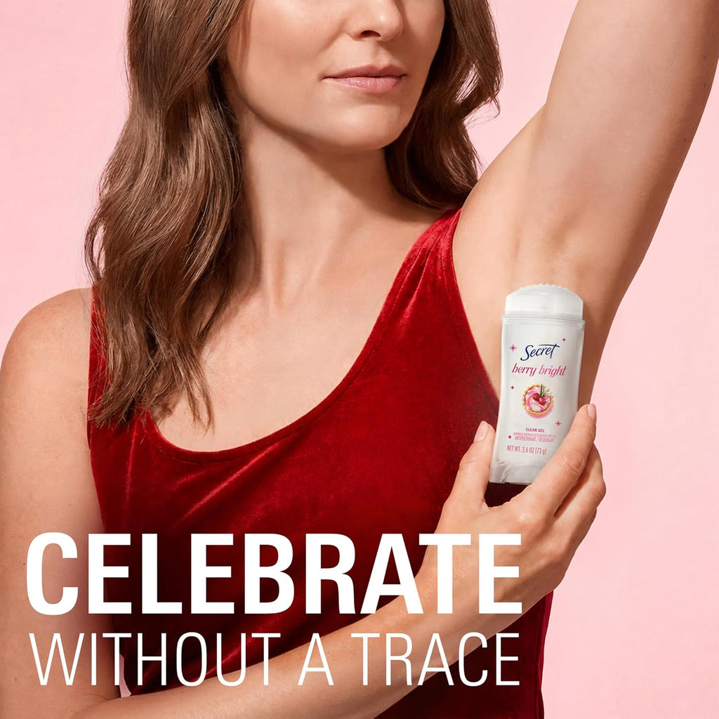 Secret Fresh Antiperspirant Deodorant for Women, 72hr Breathable Sweat & Odor Protection, Instant Freshness & Gentle, PH Balancing Minerals, Clear Gel, Relaxing Lavender Scent, 2.6 oz