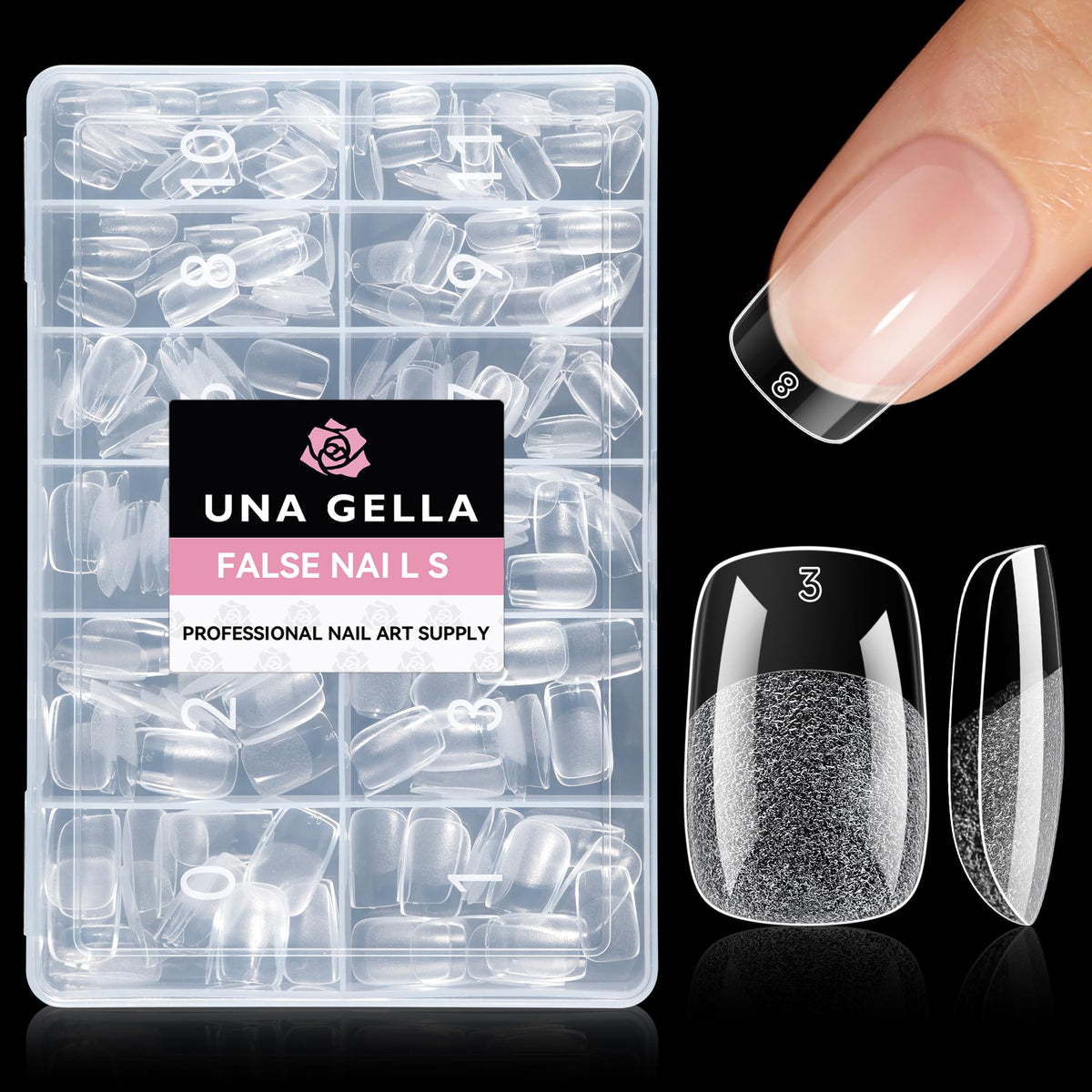 UNA GELLA 20ml*2PCS Nail Glue Remover for Press on, Multi-Functional Pinpoint Glue Remover Fast Removal Gentle Non-Acetone with Crystal Sticks for Nails Polish False Acrylic Nail Tips Home DIY