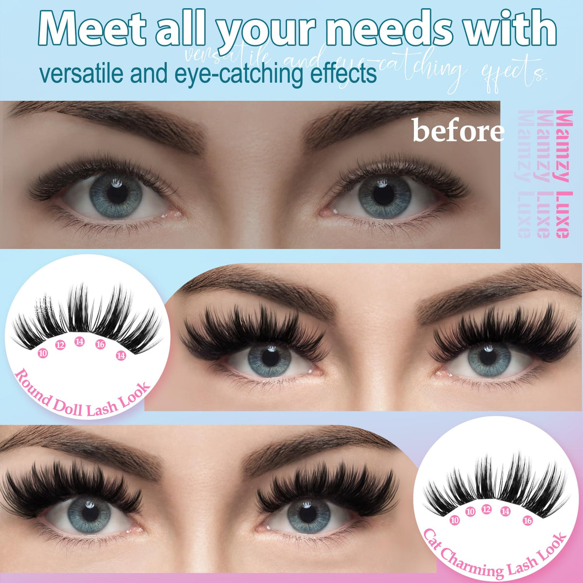 Lash Clusters Wispy 80D Eyelash Clusters 10-18mm Fluff Cluster Eyelash Extensions D Curl No Plastic Feel Individual Lashes Extension 240 Pcs Versatile False Eyelashes Clusters