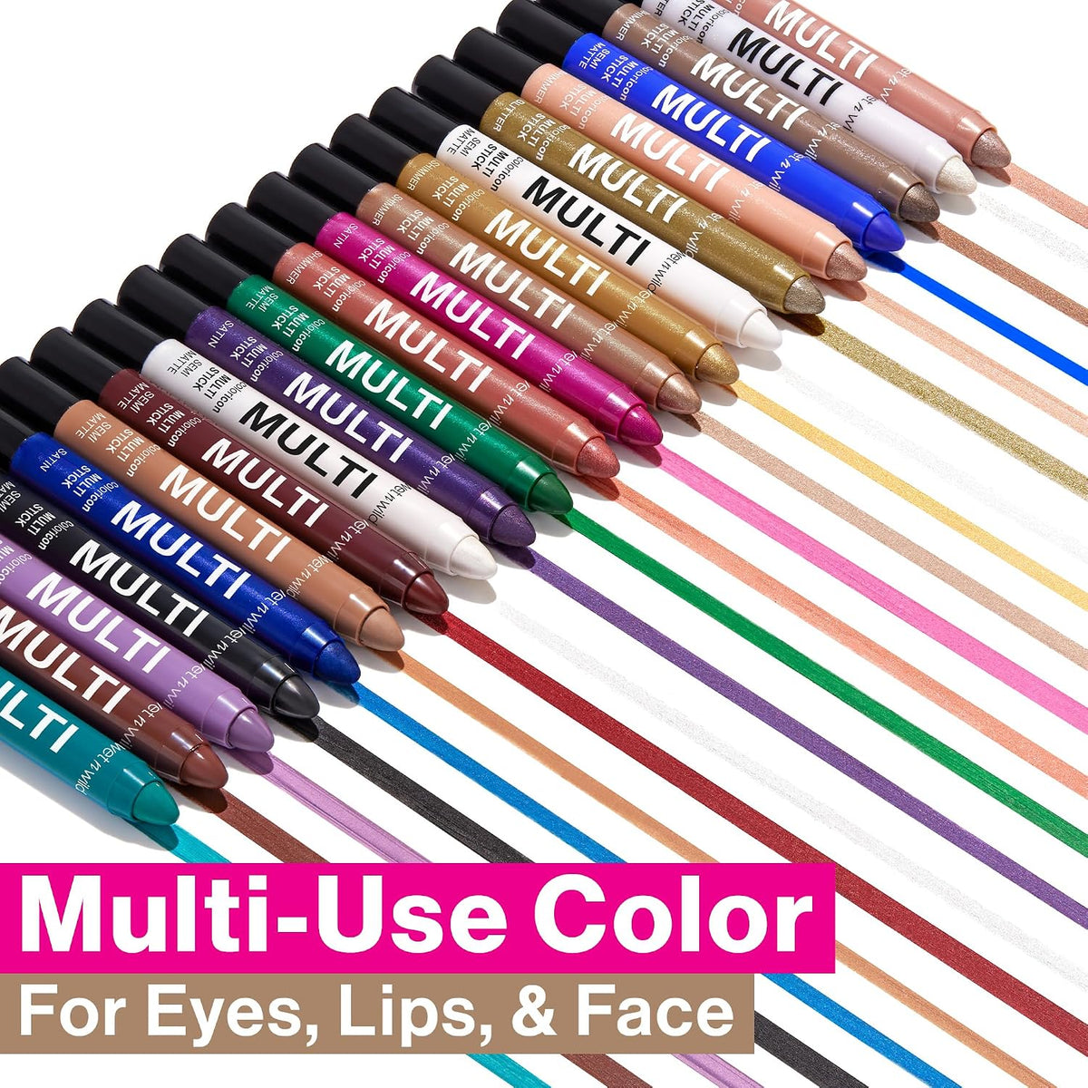 wet n wild Color Icon Cream Eyeliner Eyeshadow Multi-Stick, Moisturizing, Nourishing Velvety Cream-to-Powder Buildable & Blendable Formula, Cruelty-Free & Vegan - Brown Sugar