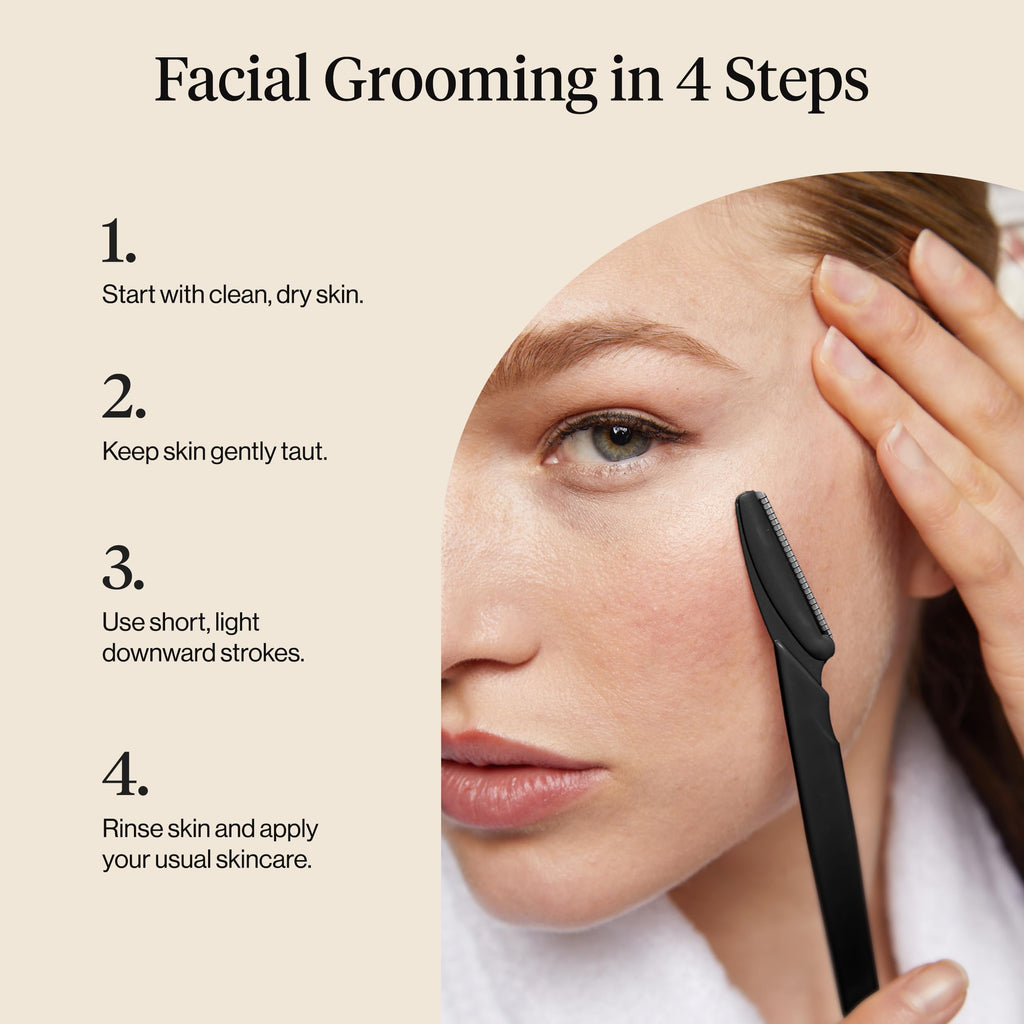 Kitsch Dermaplane Razor for Women Face – Terracotta, 12 pcs