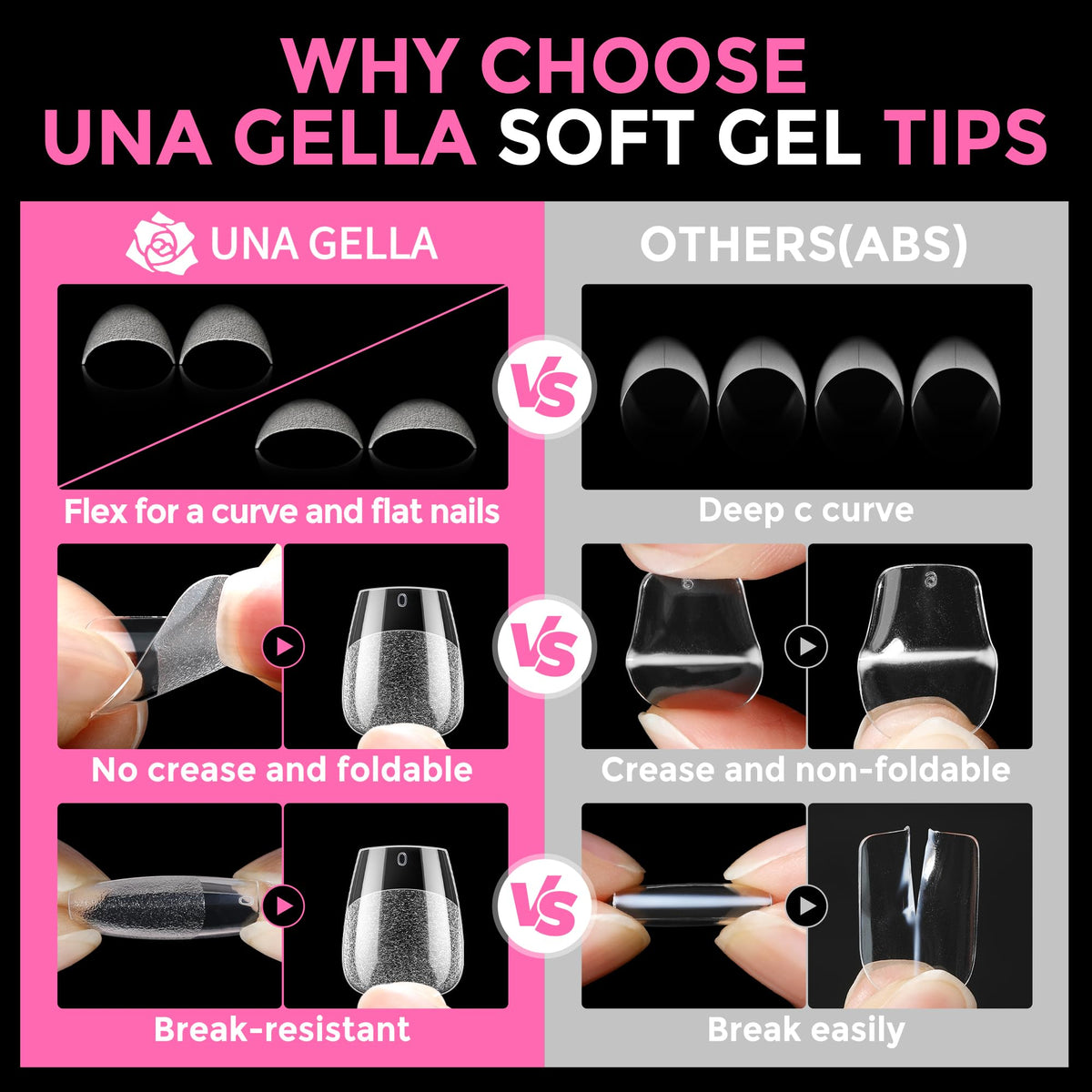 UNA GELLA 20ml*2PCS Nail Glue Remover for Press on, Multi-Functional Pinpoint Glue Remover Fast Removal Gentle Non-Acetone with Crystal Sticks for Nails Polish False Acrylic Nail Tips Home DIY