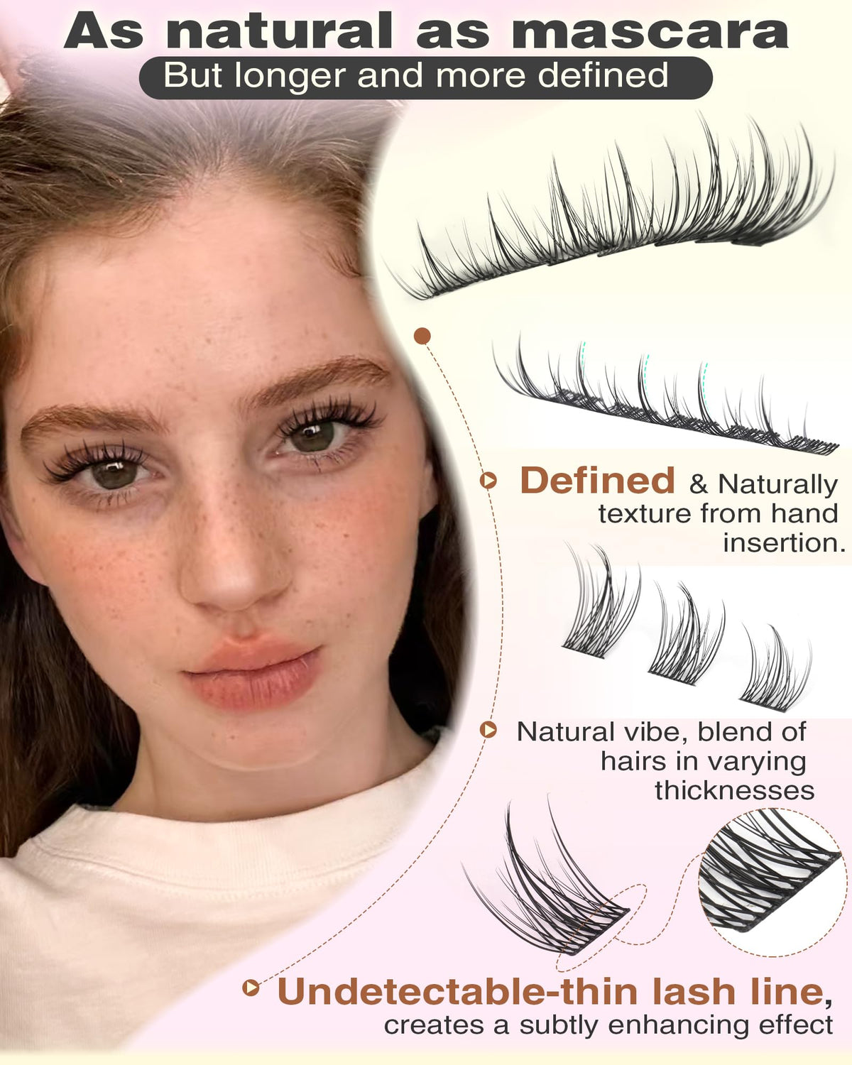 Goddvenus Lash Clusters Kit Wispy Eyelash Clusters Lashes Natural DIY Lash Extension Kit 10-16mm Cluster Eyelash Extensions Kit 300pcs C Curl Individual Lashes Cluster Eyelash (With Tweezers)
