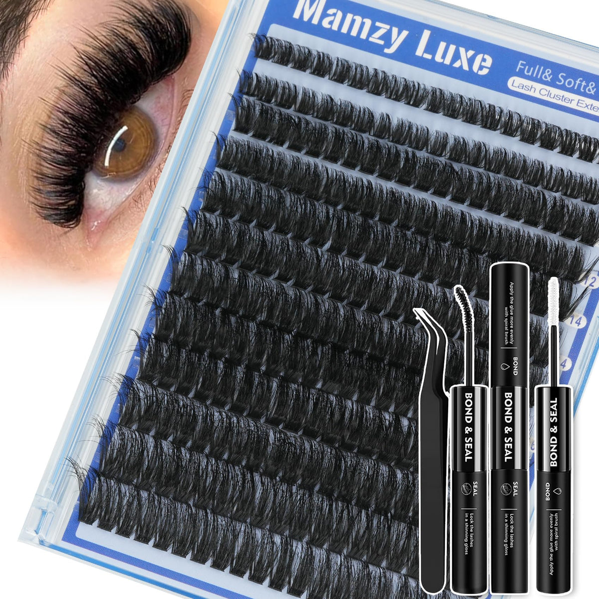 Lash Clusters Wispy 80D Eyelash Clusters 10-18mm Fluff Cluster Eyelash Extensions D Curl No Plastic Feel Individual Lashes Extension 240 Pcs Versatile False Eyelashes Clusters