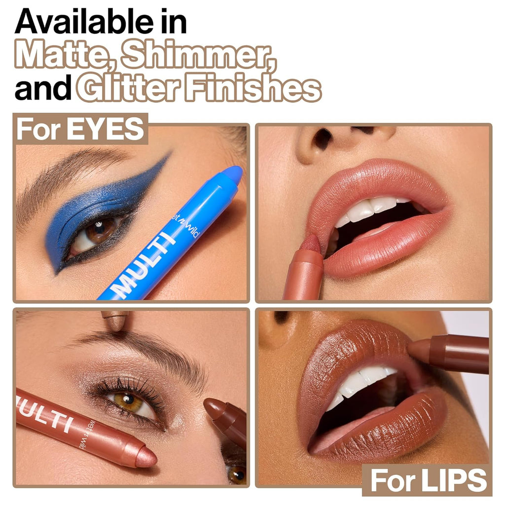 wet n wild Color Icon Cream Eyeliner Eyeshadow Multi-Stick, Moisturizing, Nourishing Velvety Cream-to-Powder Buildable & Blendable Formula, Cruelty-Free & Vegan - Brown Sugar