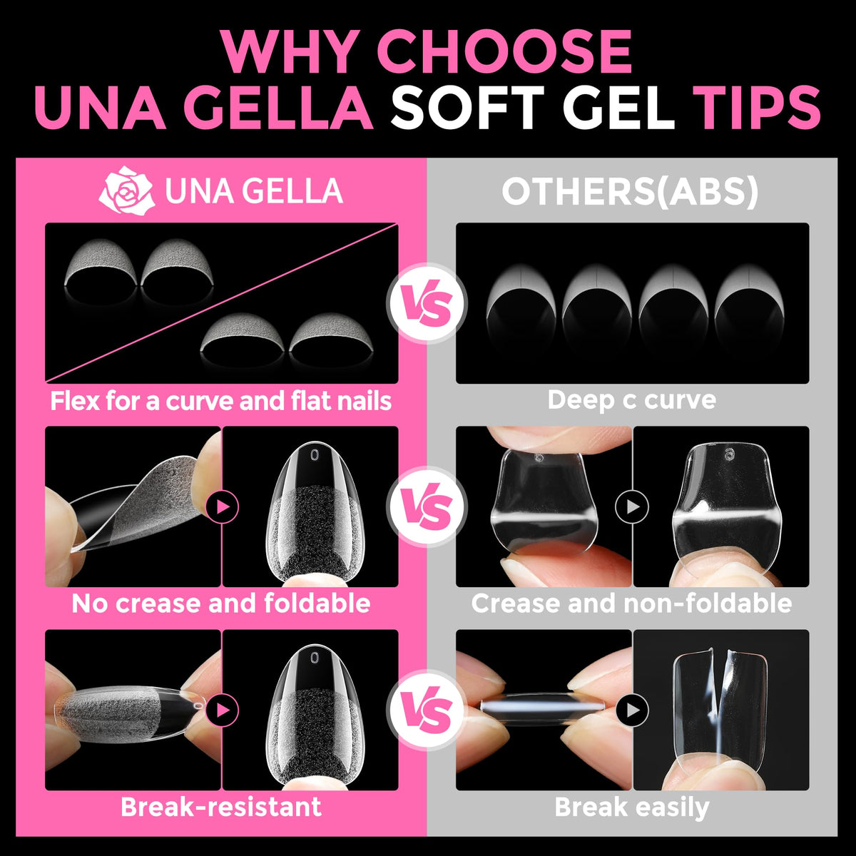 UNA GELLA 20ml*2PCS Nail Glue Remover for Press on, Multi-Functional Pinpoint Glue Remover Fast Removal Gentle Non-Acetone with Crystal Sticks for Nails Polish False Acrylic Nail Tips Home DIY