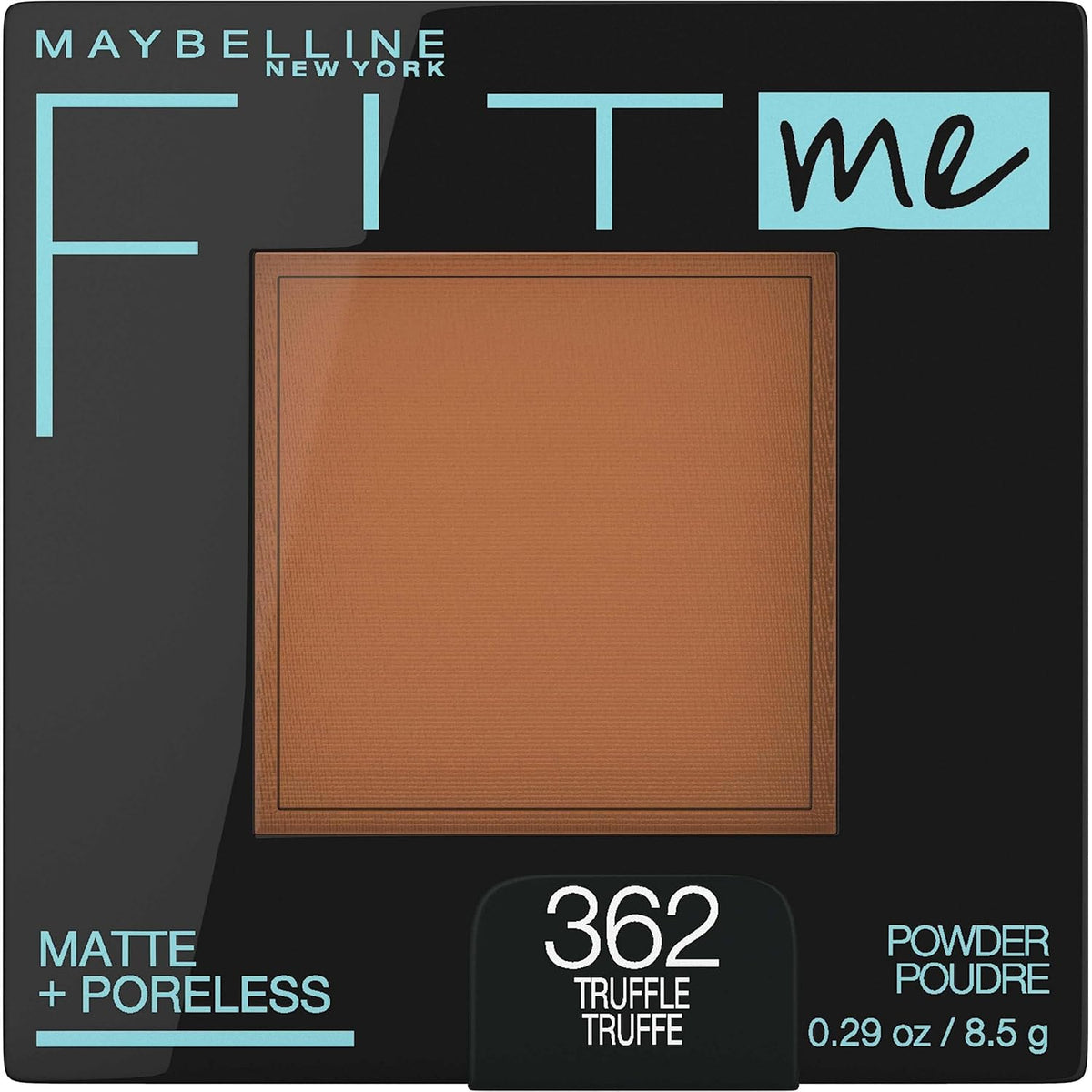 Maybelline Fit Me Matte + Poreless Pressed Face Powder Makeup & Setting Powder, Natural Beige, 1 Count