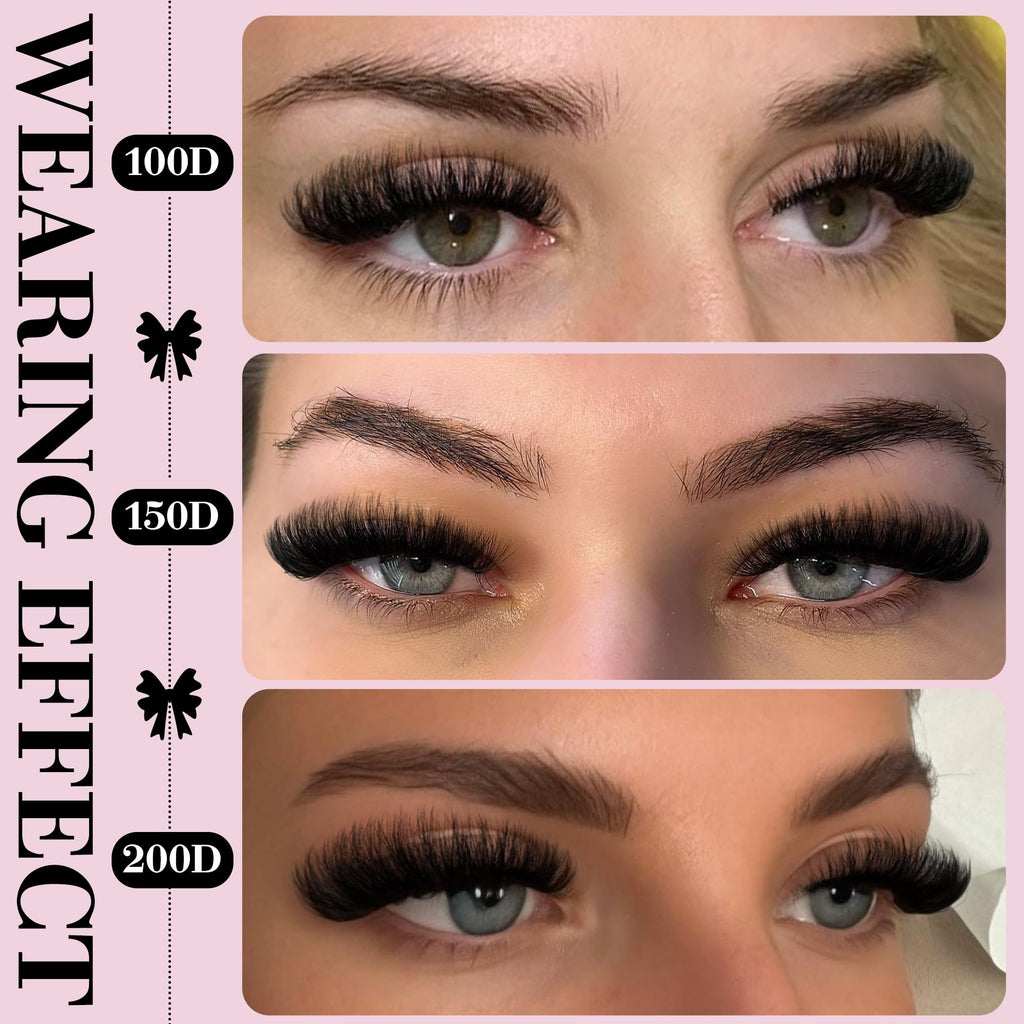 Goddvenus Lash Clusters Kit Wispy Eyelash Clusters Lashes Natural DIY Lash Extension Kit 10-16mm Cluster Eyelash Extensions Kit 300pcs C Curl Individual Lashes Cluster Eyelash (With Tweezers)