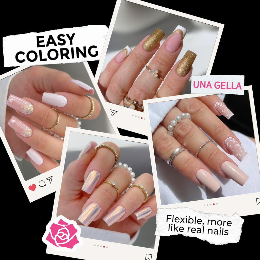 UNA GELLA 20ml*2PCS Nail Glue Remover for Press on, Multi-Functional Pinpoint Glue Remover Fast Removal Gentle Non-Acetone with Crystal Sticks for Nails Polish False Acrylic Nail Tips Home DIY