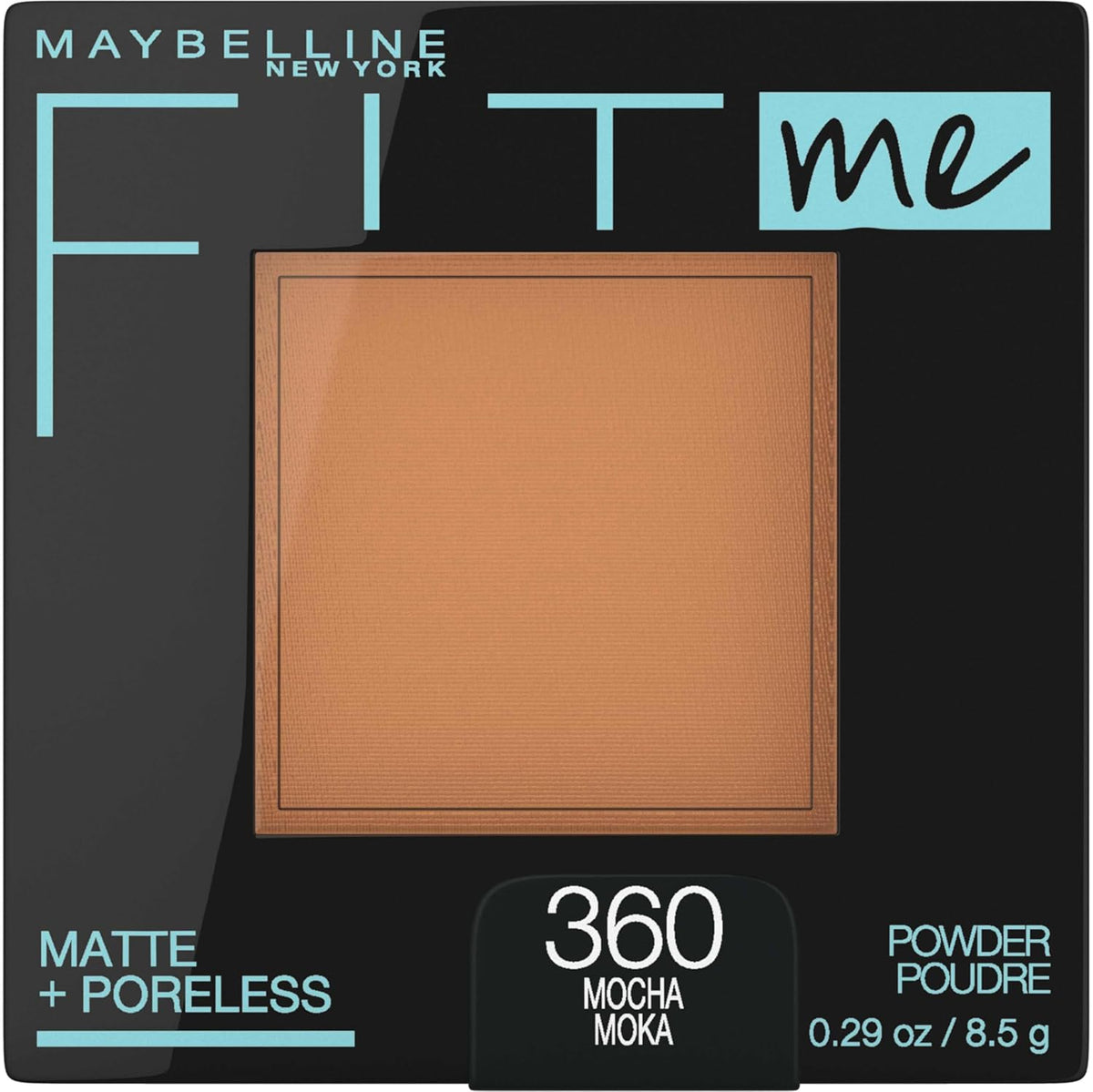 Maybelline Fit Me Matte + Poreless Pressed Face Powder Makeup & Setting Powder, Natural Beige, 1 Count