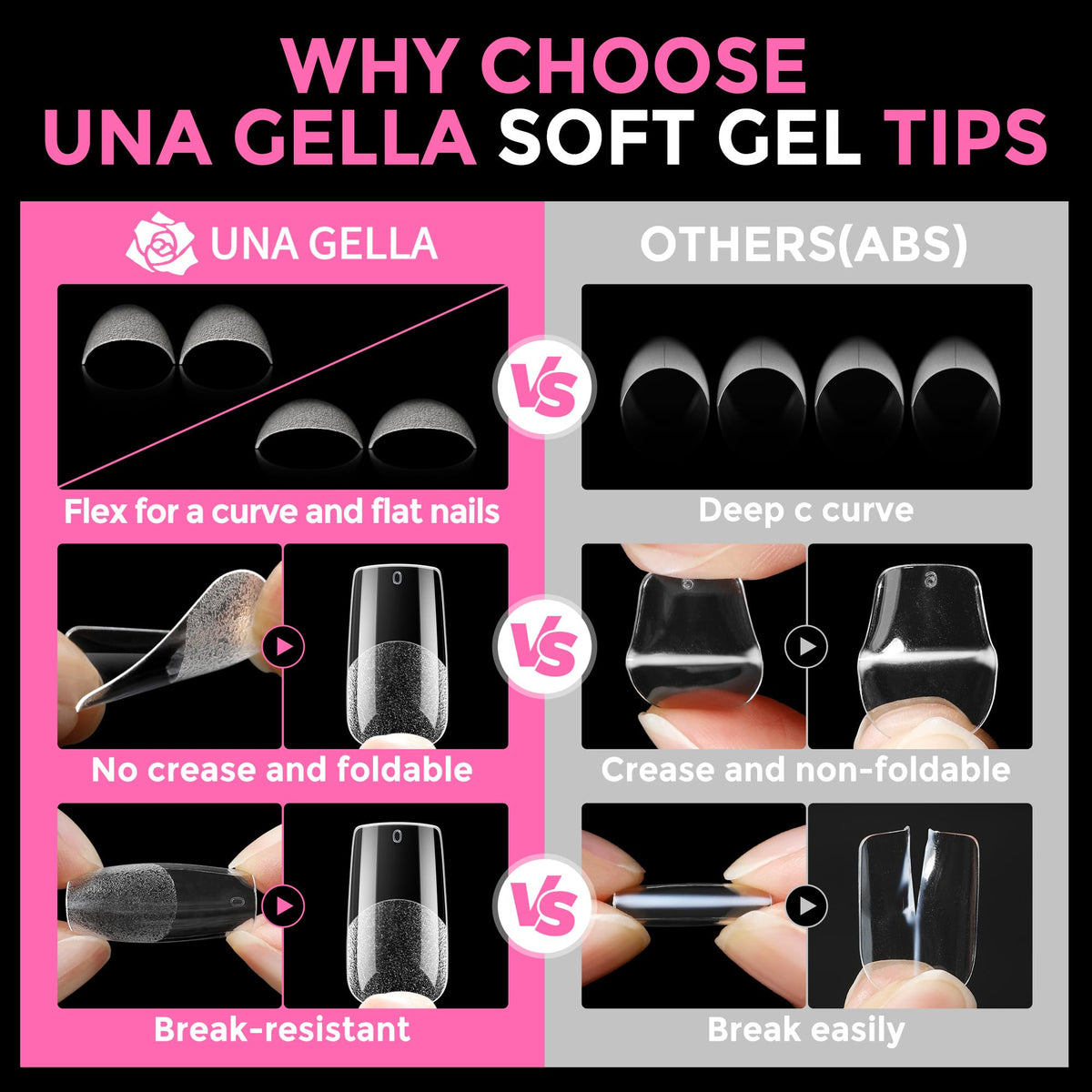 UNA GELLA 20ml*2PCS Nail Glue Remover for Press on, Multi-Functional Pinpoint Glue Remover Fast Removal Gentle Non-Acetone with Crystal Sticks for Nails Polish False Acrylic Nail Tips Home DIY