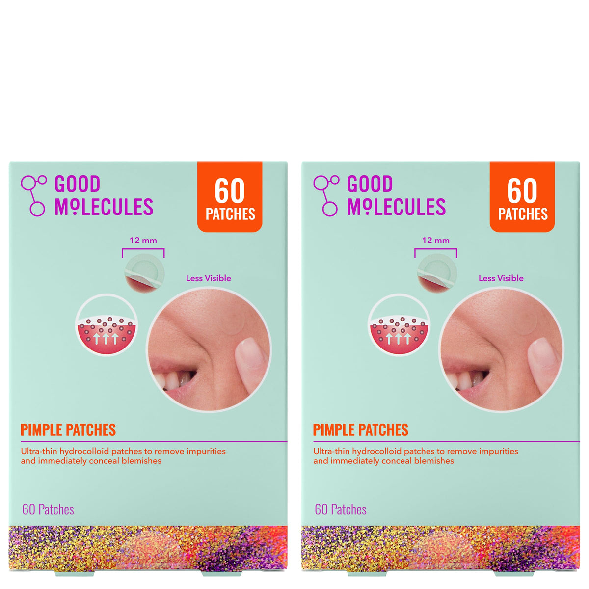 Good Molecules Pimple Patches, Hydrocolloid Patches for Face, 180 Count