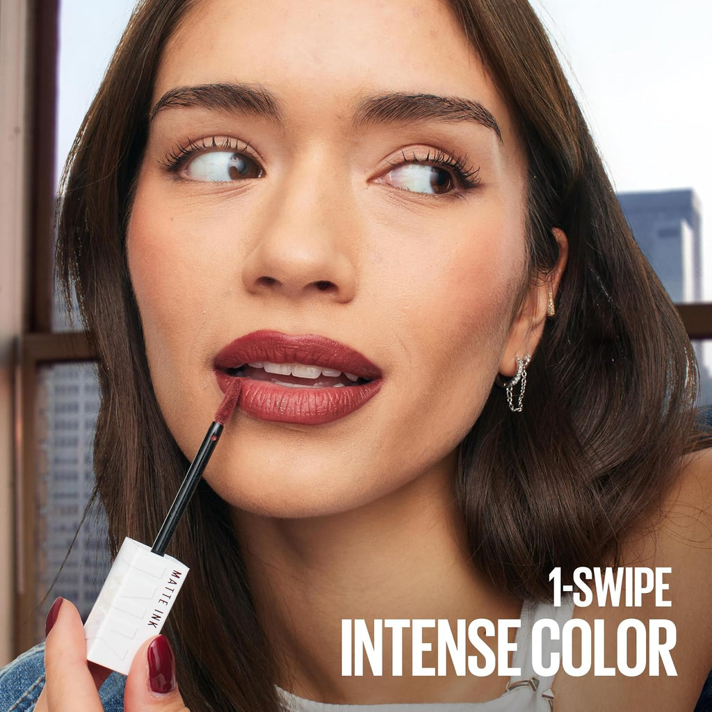 Maybelline Super Stay Matte Ink Liquid Lipstick Makeup, Exhilarator