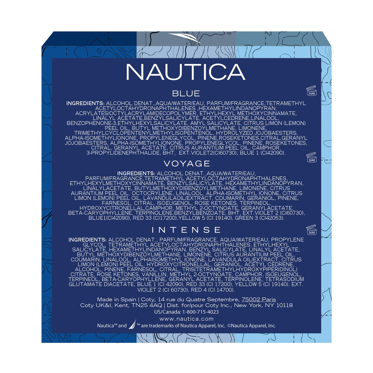 Nautica Voyage Intense Eau de Toilette, Men's Fragrance, 1.6 fl oz