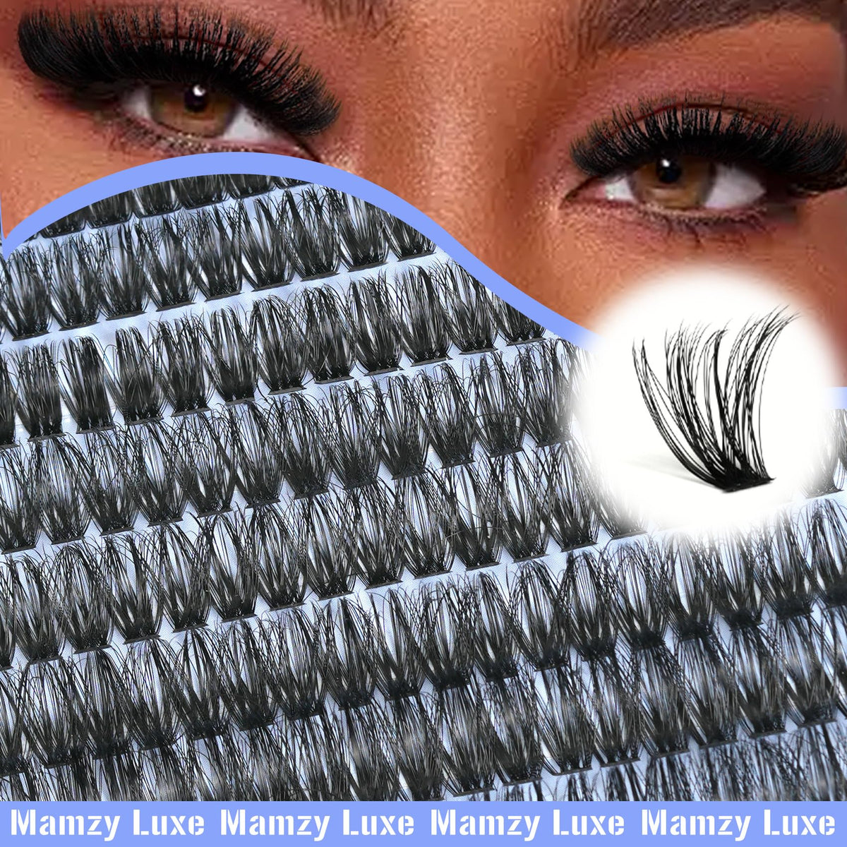 Lash Clusters Wispy 80D Eyelash Clusters 10-18mm Fluff Cluster Eyelash Extensions D Curl No Plastic Feel Individual Lashes Extension 240 Pcs Versatile False Eyelashes Clusters