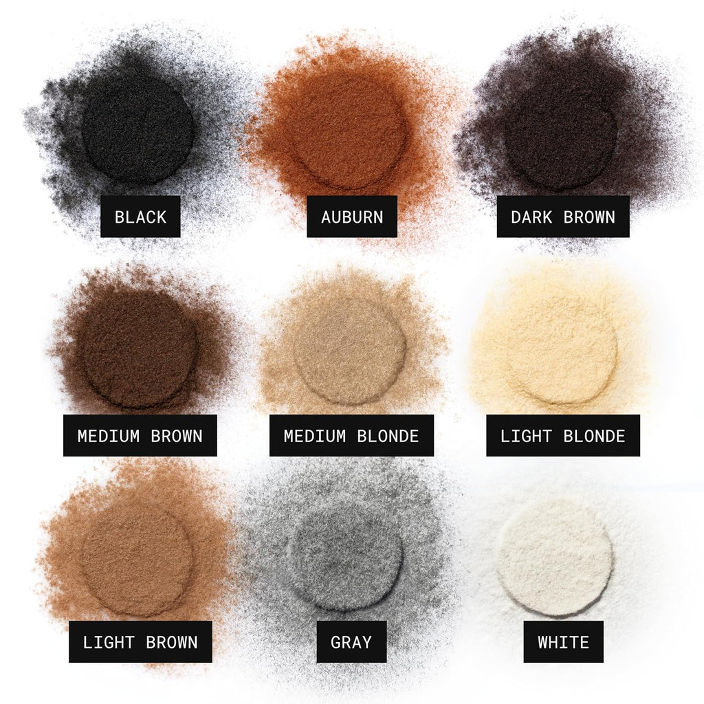 Toppik Hair Building Fibers, Fill In Fine or Thinning Hair Instantly Thicker, Fuller Looking Hair 9 Shades,4 size options